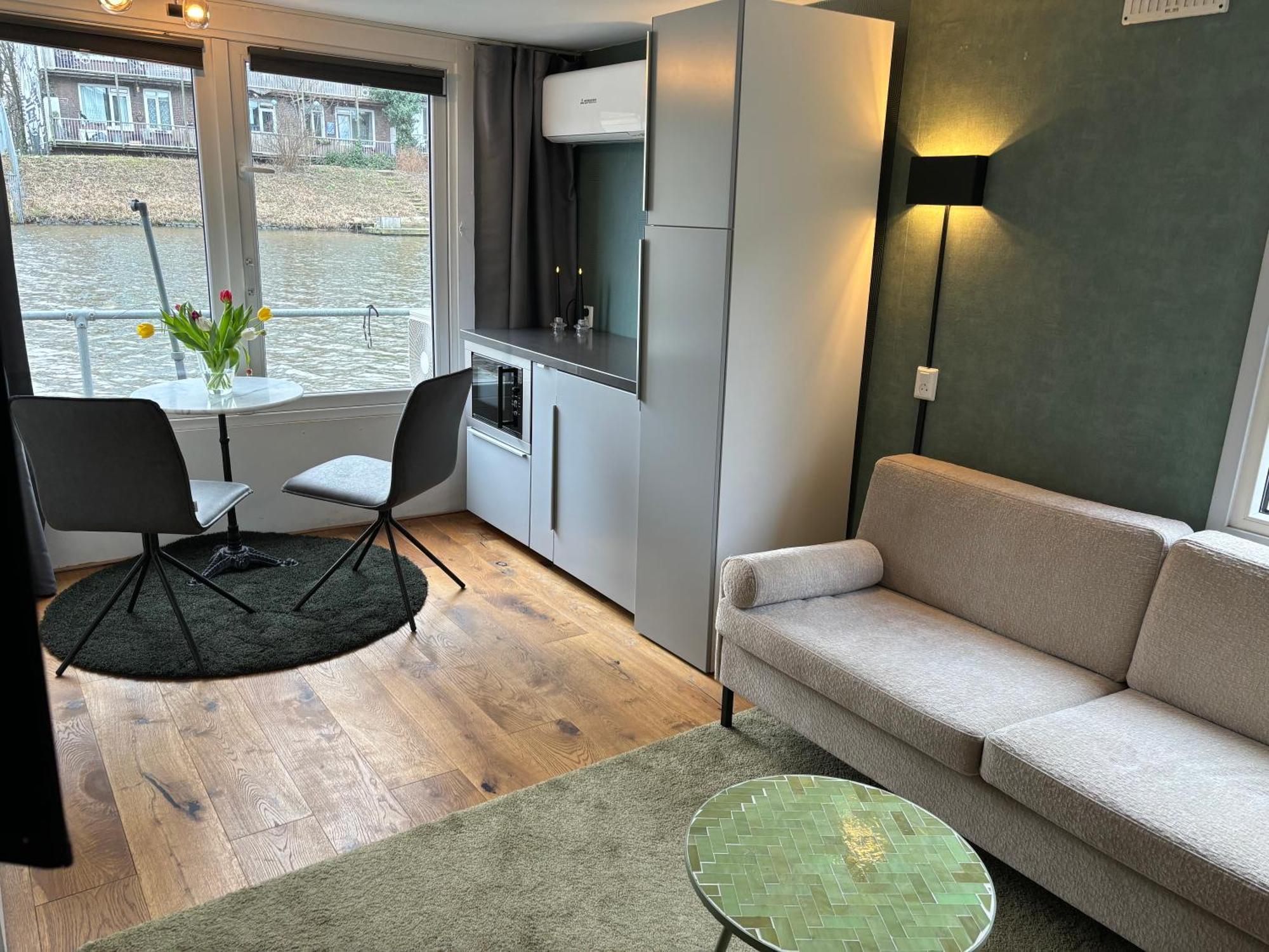 Luxury Studio On Robs Houseboat Special For Couples Amsterdam Exterior foto